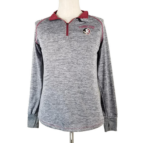 Colosseum Florida State Seminoles running shirt sweater womens large gray - Picture 1 of 10